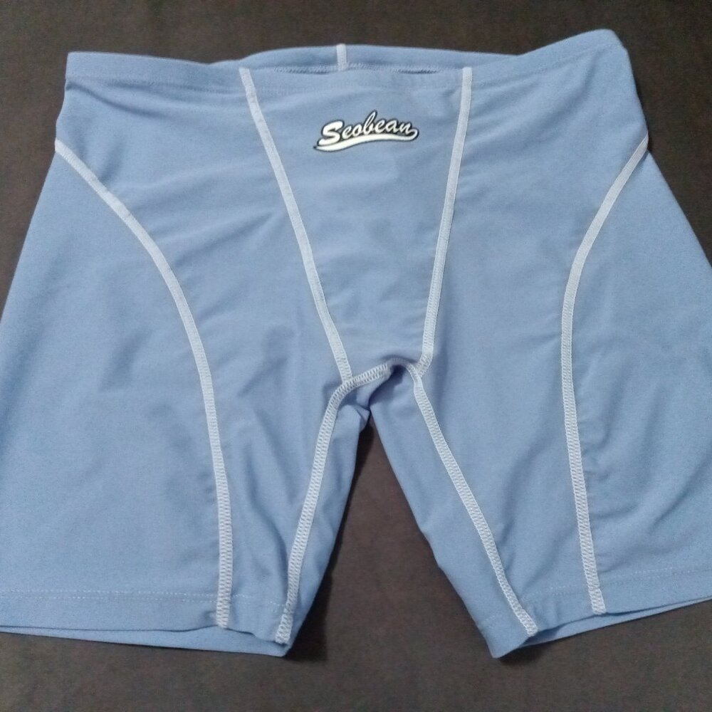 NWT SEOBEAN SWM JAMMER, ASIAN SIZE "XL" BABY BLUE (Estimate 32"-34")